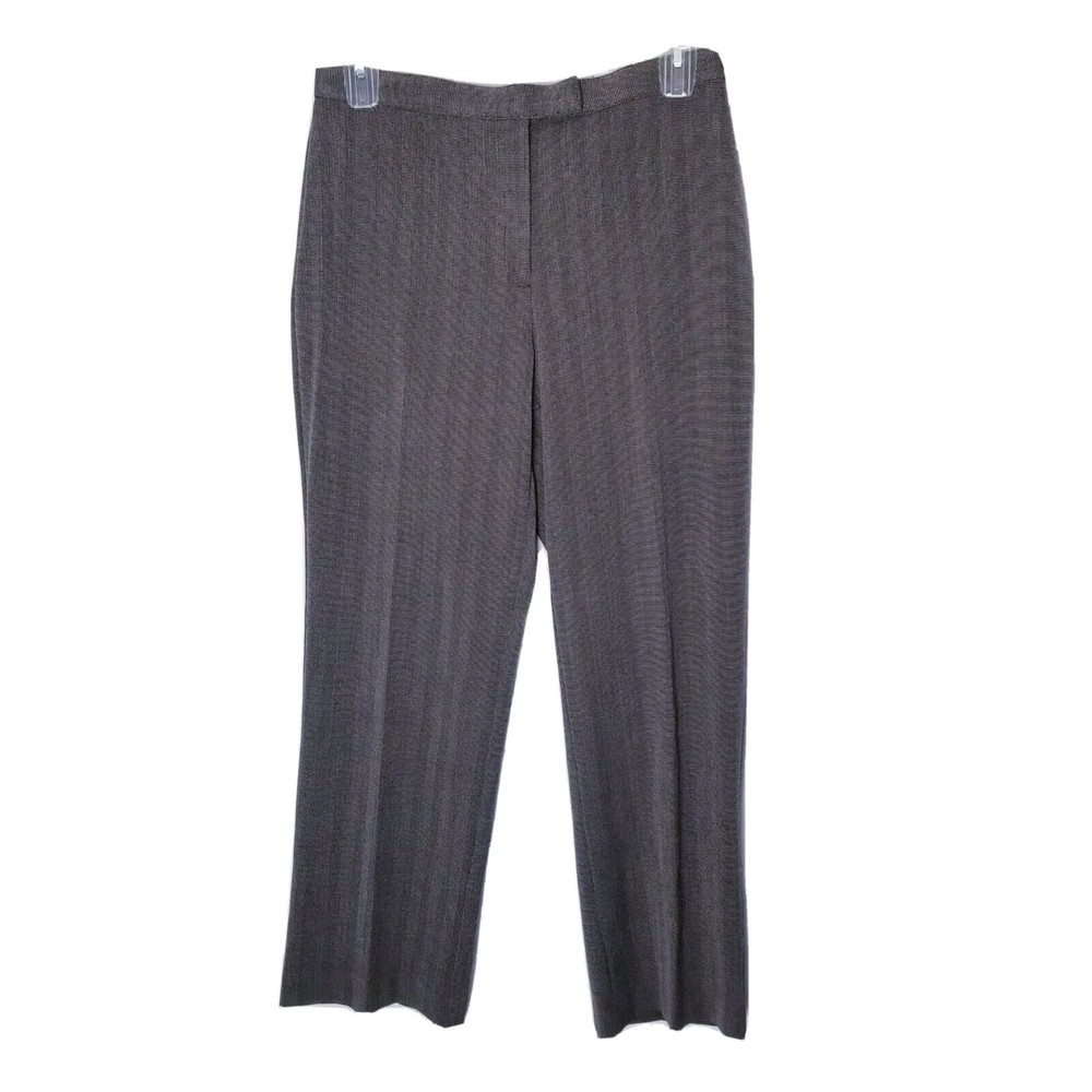 Sag Harbor Slimming Solution Menswear Pants Womens 12P Brown Tan NWT Career
